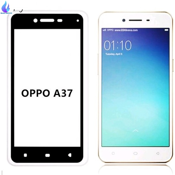Oppo A37 Curved 6D/11D/9H Hardness [ Eye Protector ] Edge to Edge Smooth Touch Tempered Glass Screen Protector -Black. 