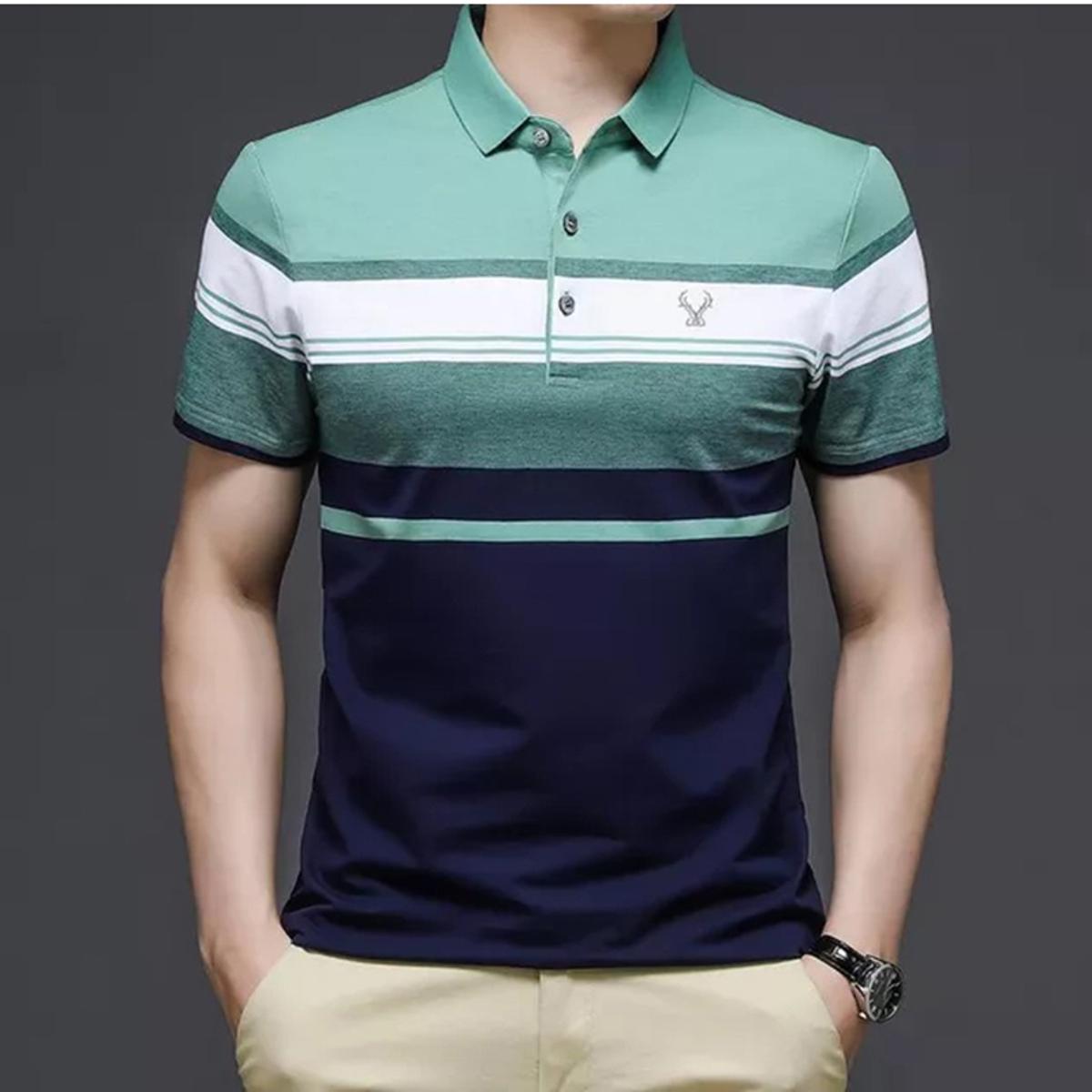 Cotton half sleeve polo shirts for men-multicolor polo shirts