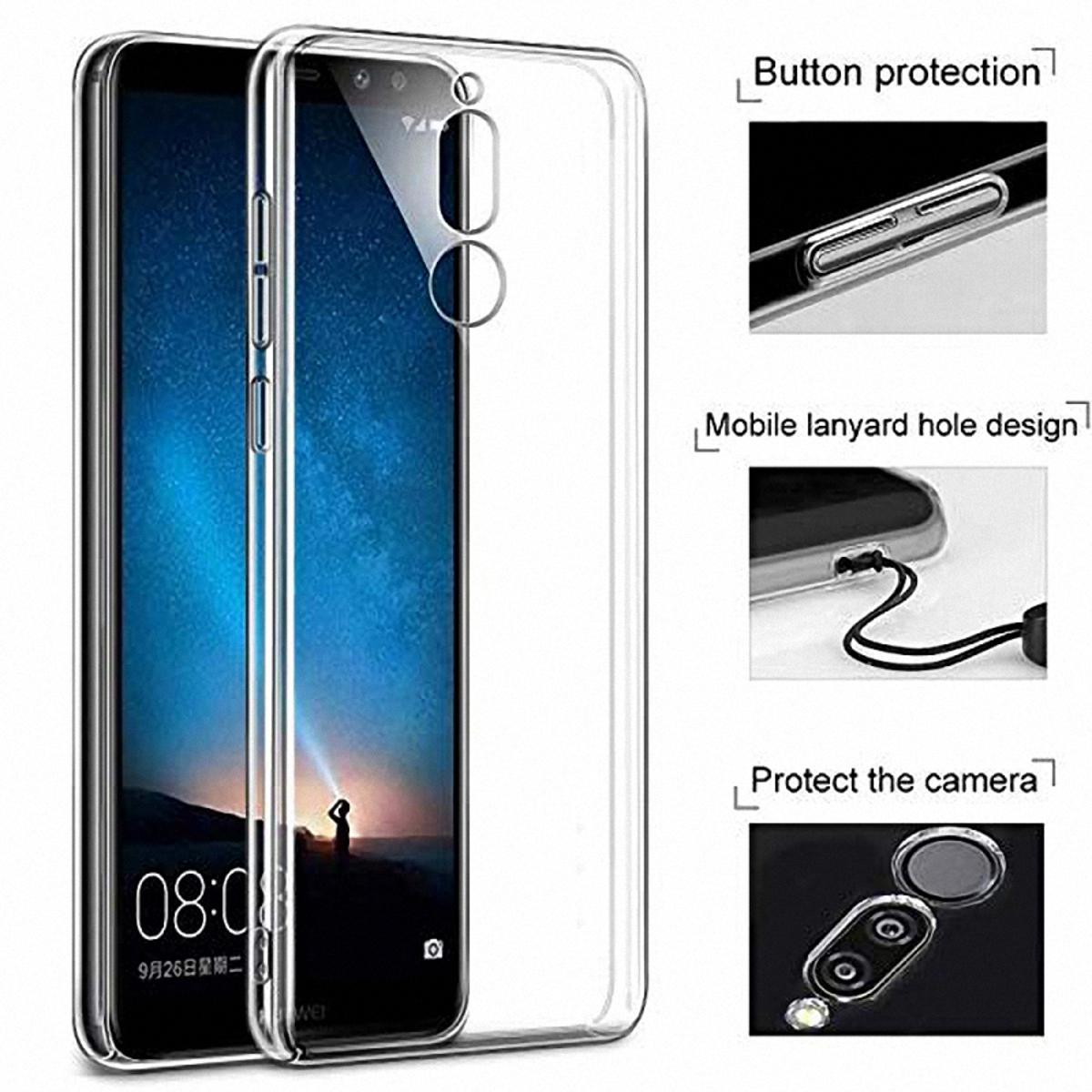 Huawei nova 2i/mate 10 lite এর জন্য স্বচ্ছ tpu ফ্লেক্সিবল ব্যাক কভার (Back Case Cover For Smartphone)