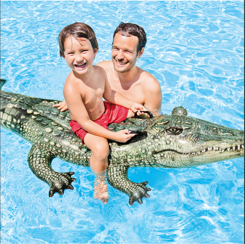 New Inflatable pool figure Intex Crocodile 86 x 20 x 170 cm (6 Units). 