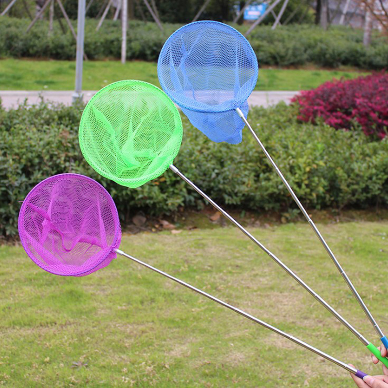 Extendable Kids Telescopic Butterfly Net Toy Catching Bugs Insect Fish Gift. 
