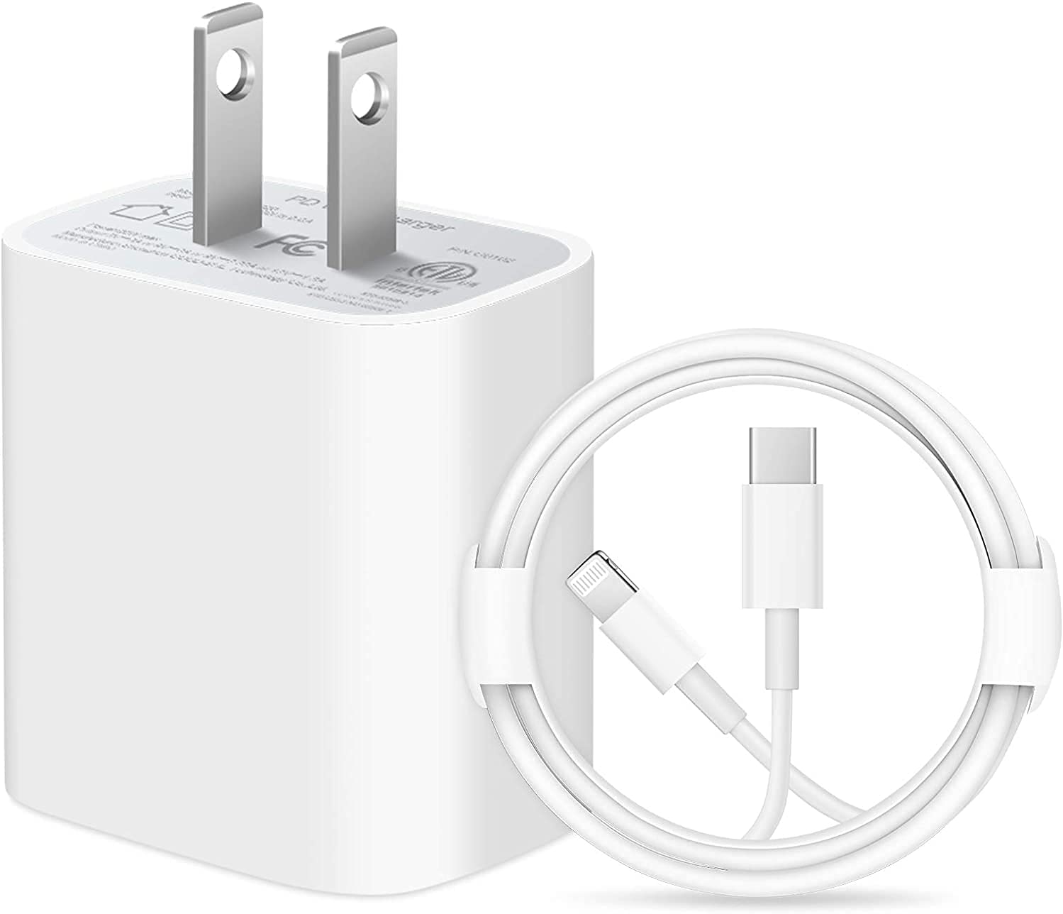 Iphne 13 Pro 13 Pro Max 12 Pro Max Aple 20W Usb-C Power Adapter Charger 1M Type-C Charging Cable. 
