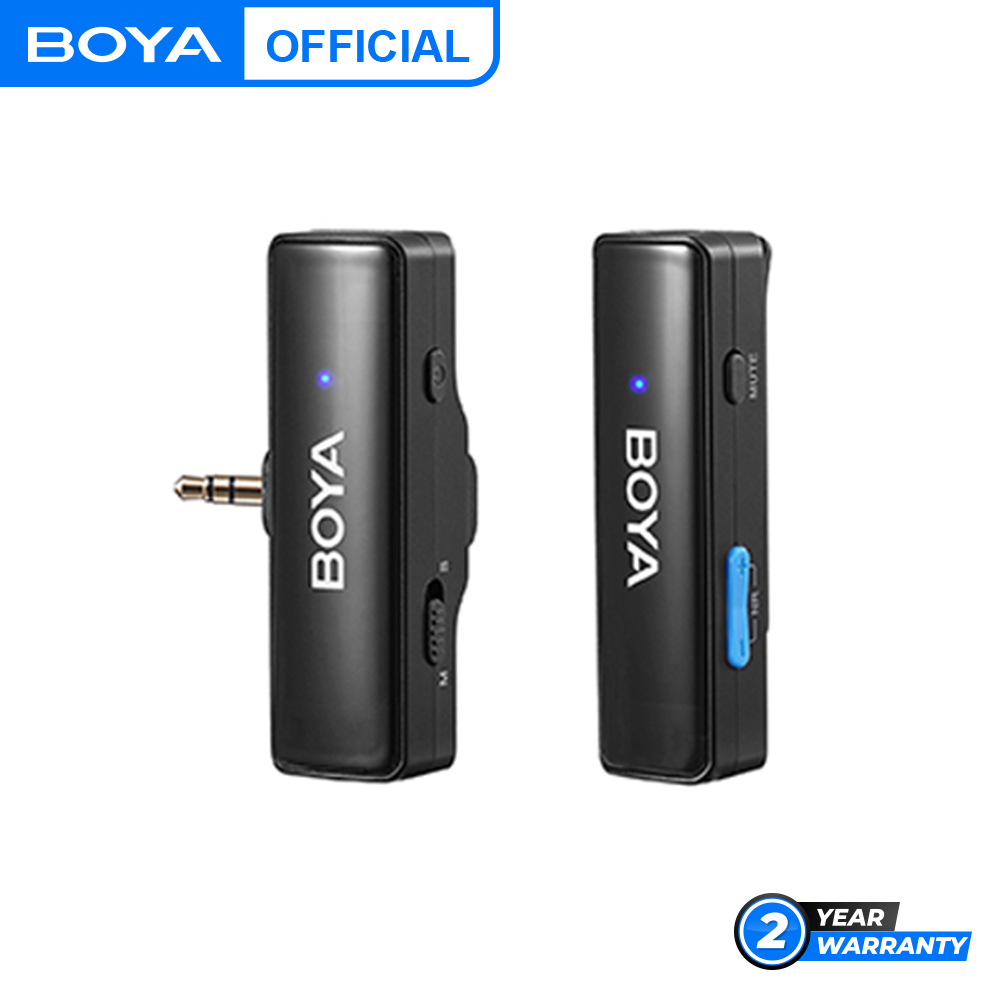 BOYA BOYALINK A1 All-In-One Design Wireless Microphone System - Fits All Scenarios - Ultra-Long Battery Life - Noise Reduction Function - Use While Charge - Dual-Channel Recording. 