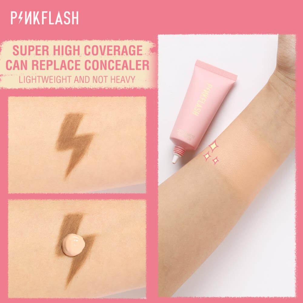 Pink Flash  Long Lasting Matte Foundation - Tan Walnut - 05. 