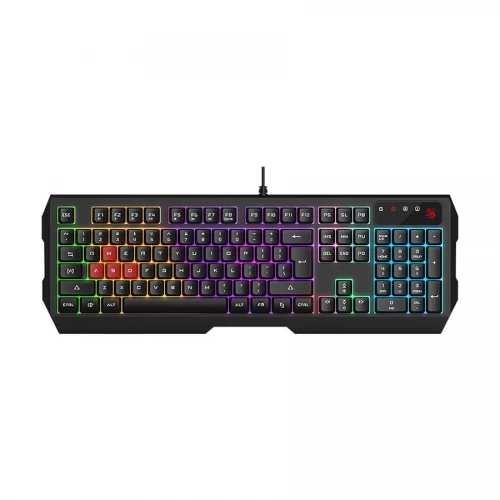 A4TECH Bloody B135N Neon Backlit Wired Black Mechanical Gaming Keyboard. 
