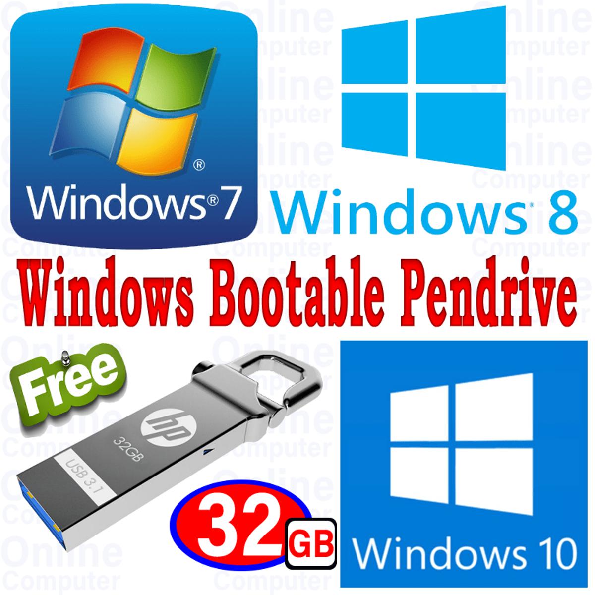 Windows Bootable Pendrive 32Gb Free Multi Windows 7 8 10 Auto Active Key - Convenient Bootable Pendrive For Multiple Windows Versions
