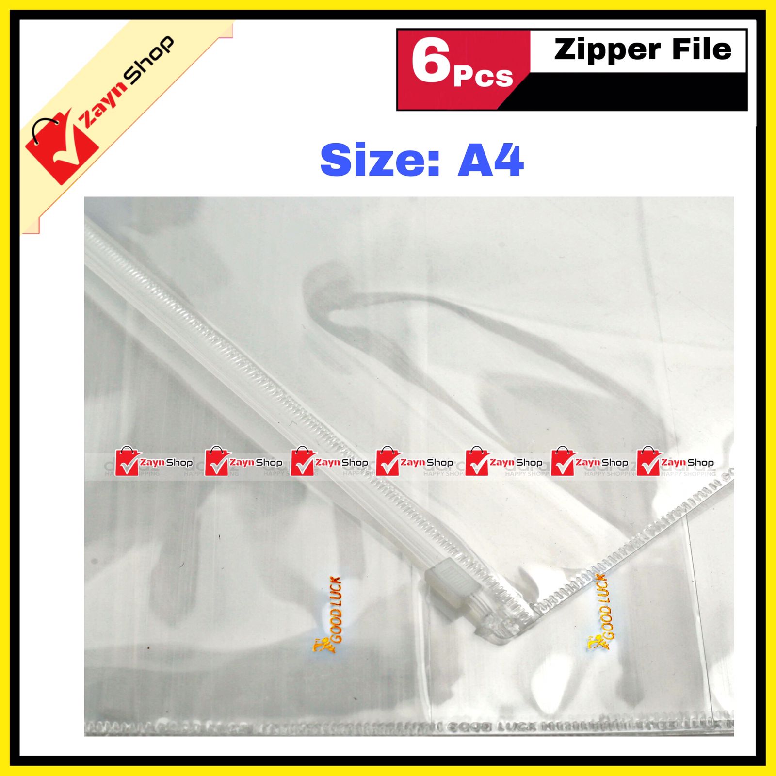 Zipper file FC /A4 / size 6 pcs. 