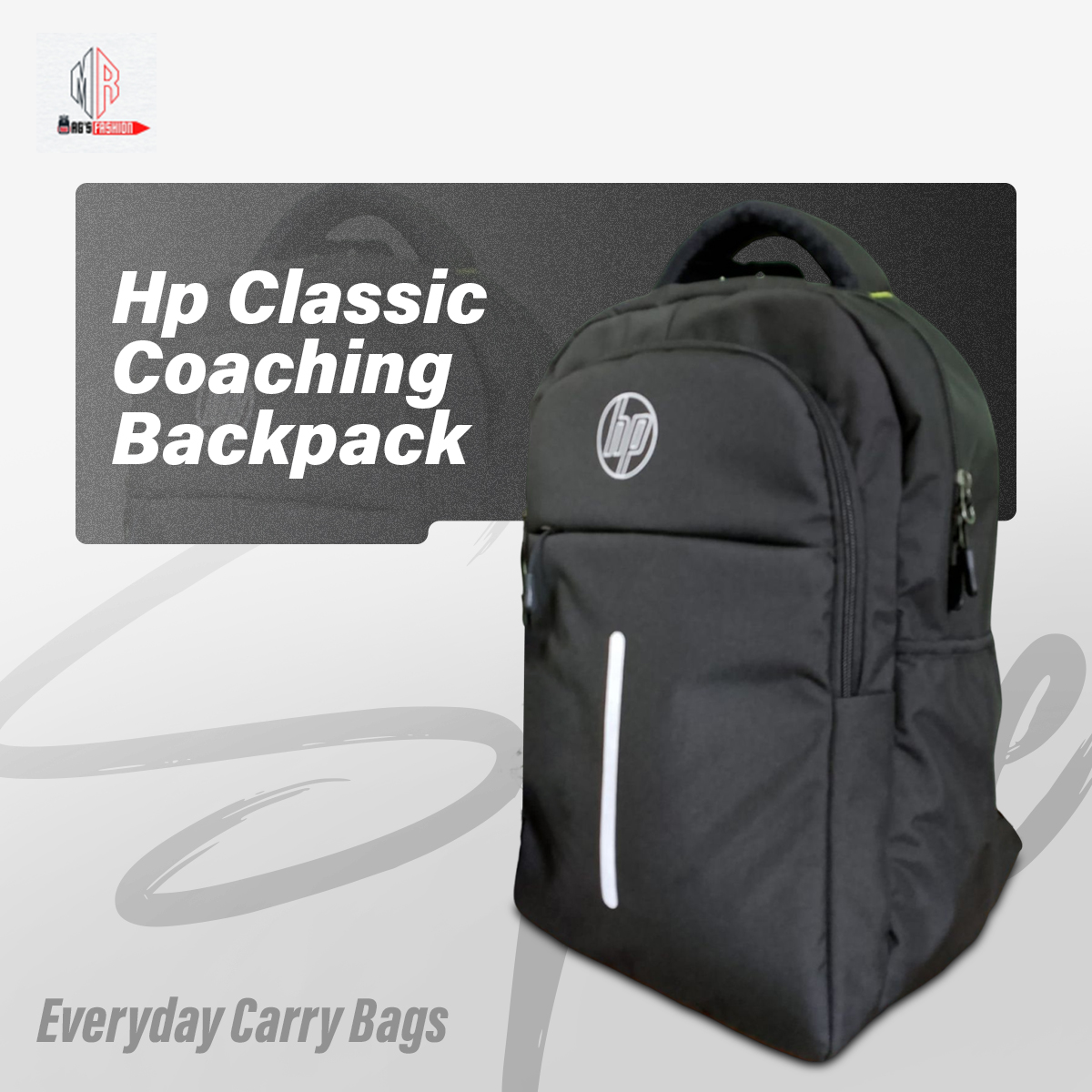 Hp Black Classic Coaching Backpack