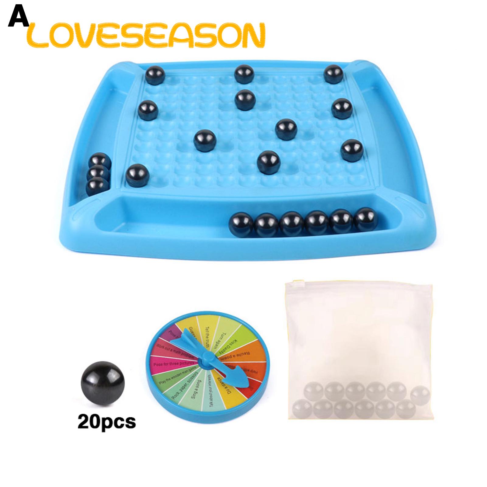 Magnetic Chess Game Interactive Magnetic Chess Board Game with 20/32 Magnet Stones Educational Toy for Parent-child Bonding Logic Training 2 Player Battle Desktop Chess Set ` Magnet Chess Board Game. 