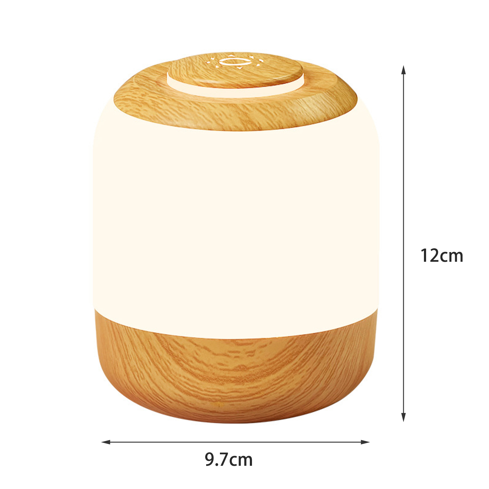 3 Color Temperature Desk Lamp Portable Touch Control Night Light Adjustable Brightness 3 Color Temperatures Rechargeable Bedside Lamp Ideal for Soft Light