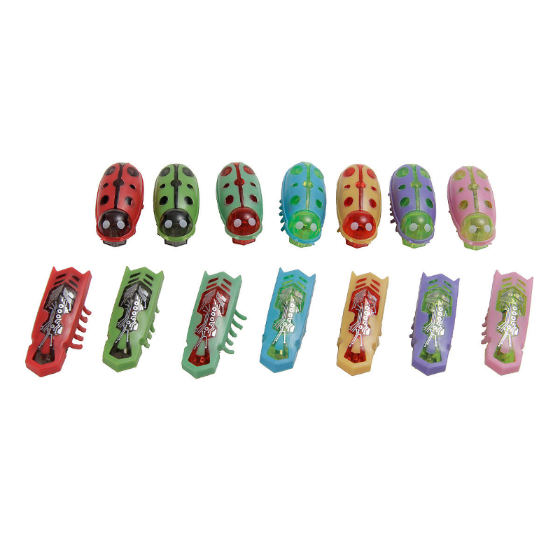 Funny Electric Bugs Cat Toy Automatic Escape Mini Robot Bug Vibration Insect Toys for Cats Battery Operated Cockroach Ladybug. 