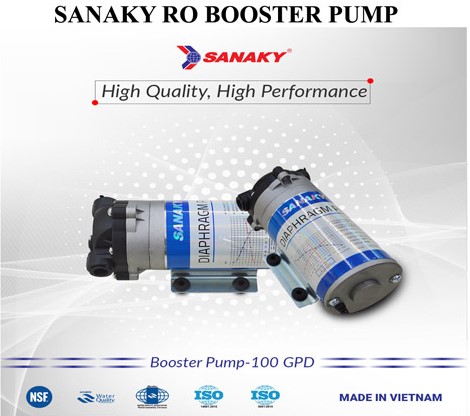 Grand Forest Series Sanaky RO Diaphragm Pump, 100 gpd Booster Pump
