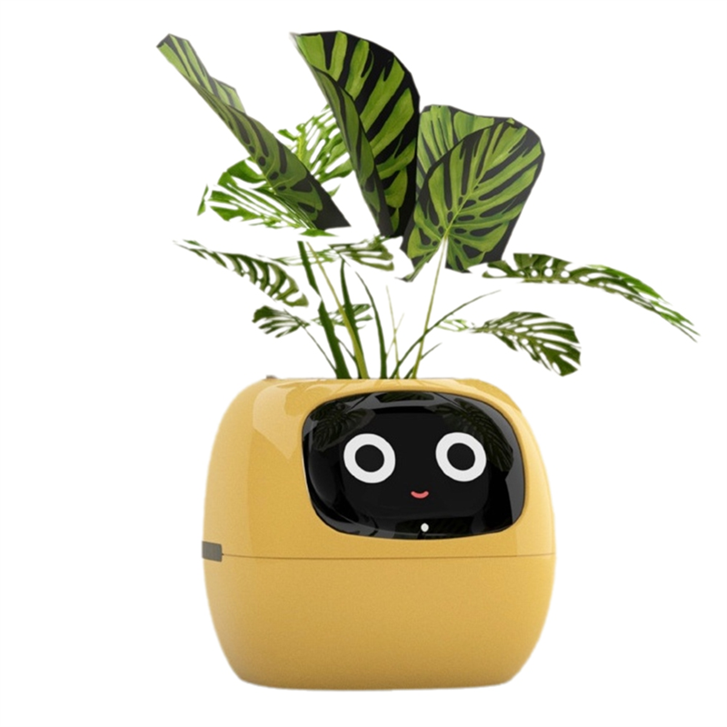 Ivy Smart Planter,USB Rechargeable Indoor Small Flower Pot for Indoor Decoration Make Raising Plant Easy and Fun White. 