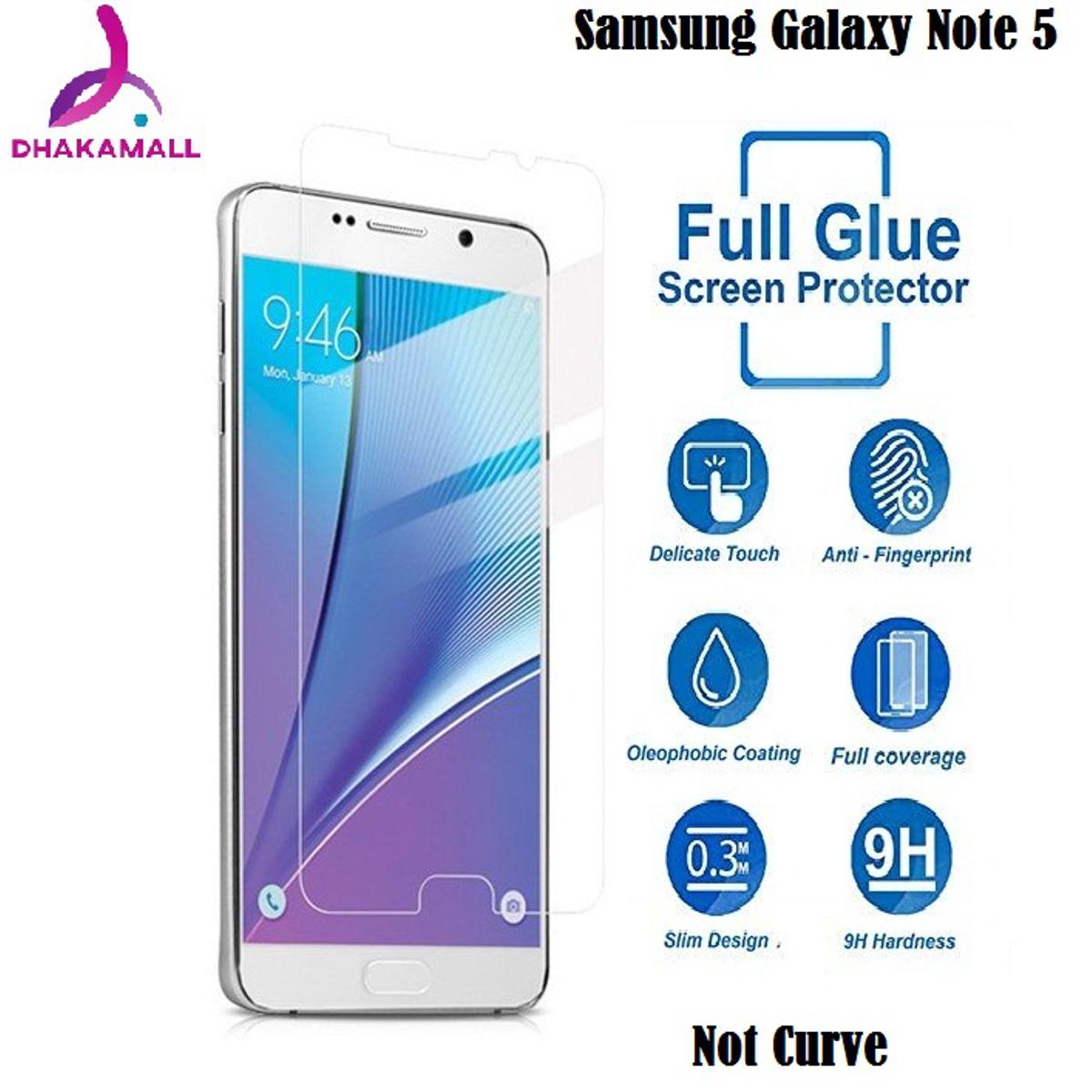 Samsung Galaxy Note 5 Tempered Glass Screen Protector Ultra thin 2.5D 9H (Note Curve)-Transparent