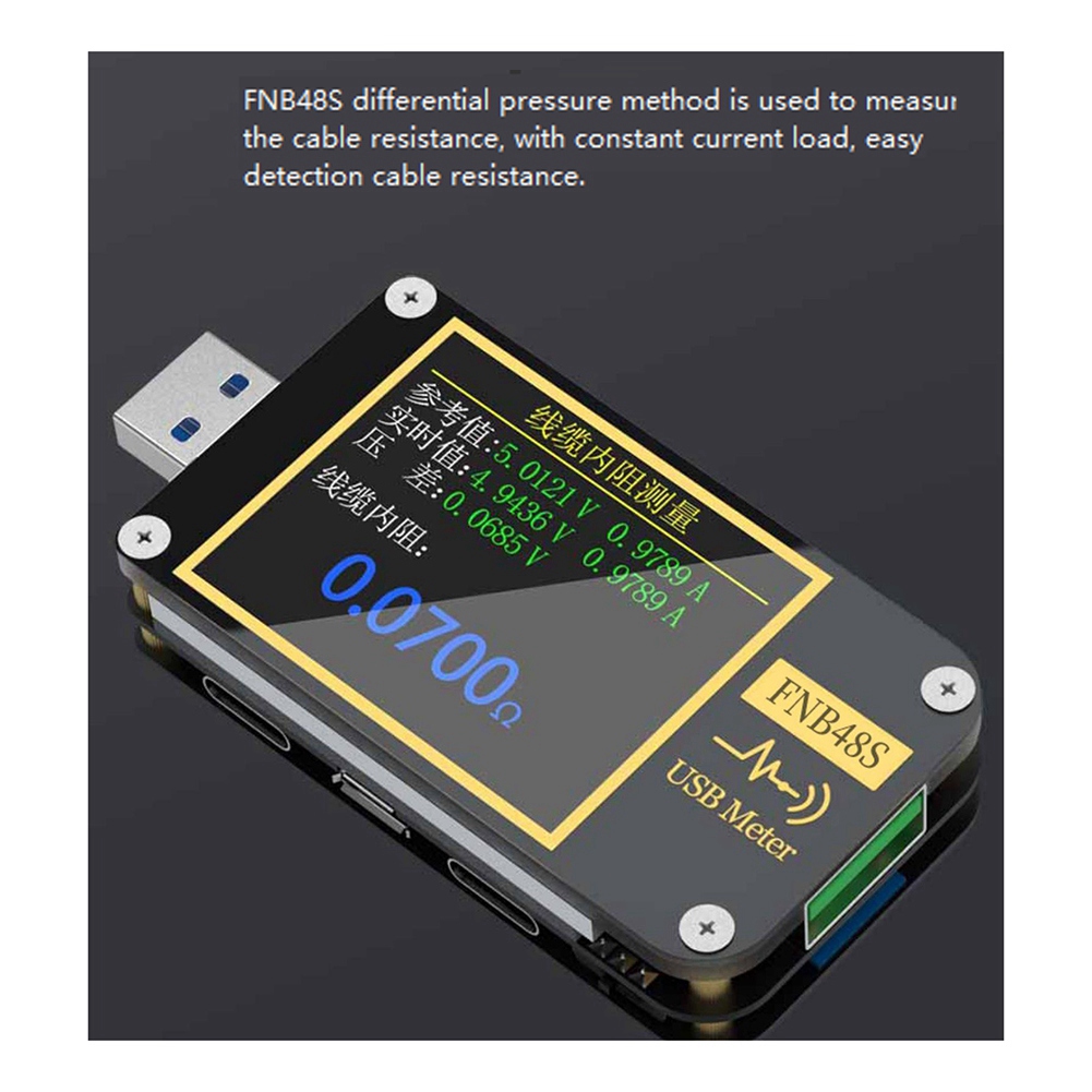 FNB48S USB Capacitance Voltage Tester Without Bluetooth. 