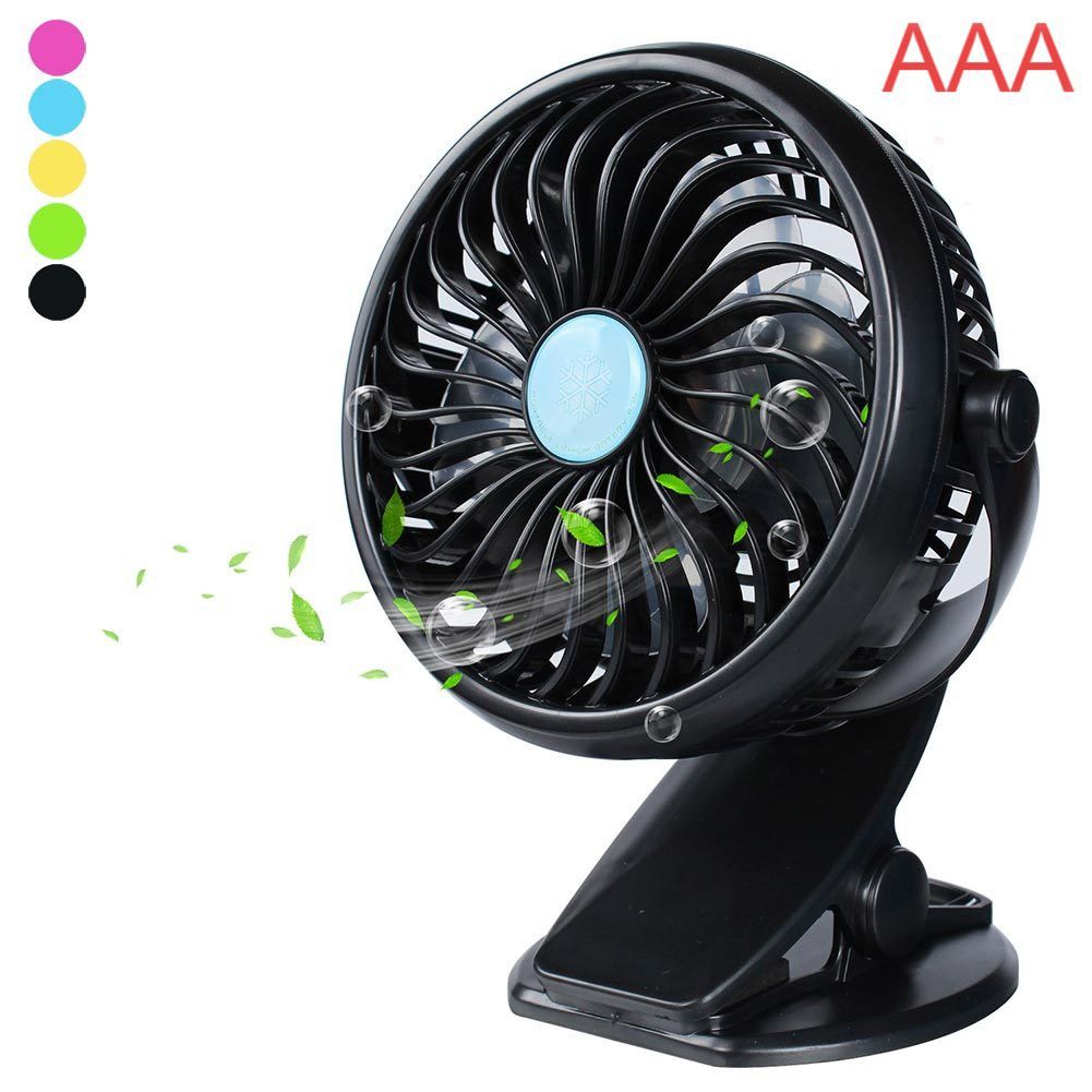 Portable USB Table Fan Clipon Type Rechargeable Cooling Mini Desk Fan