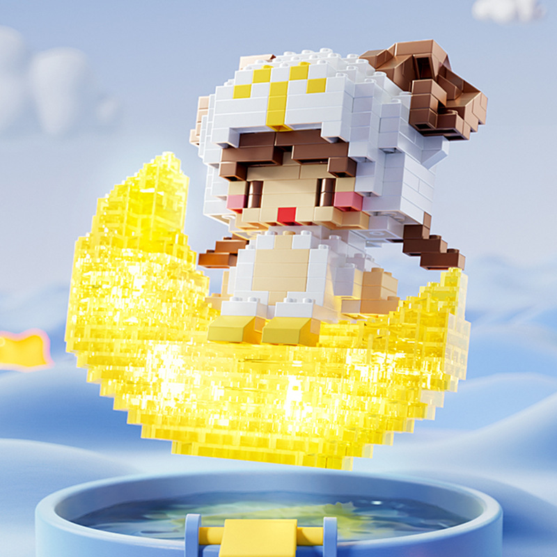 Micro Particle Building Blocks Cartoon Doll Educational Assembled Toys Decoration Compatible with  Miniature Small Particle Gift. 