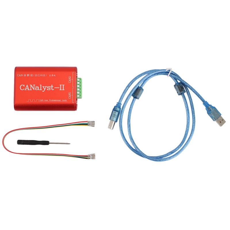 ZOROOM CAN Analyzer CANalyst-II USB to CAN Analyzer CAN-Bus Converter Adapter Compatible with ZLG USB to CAN. 