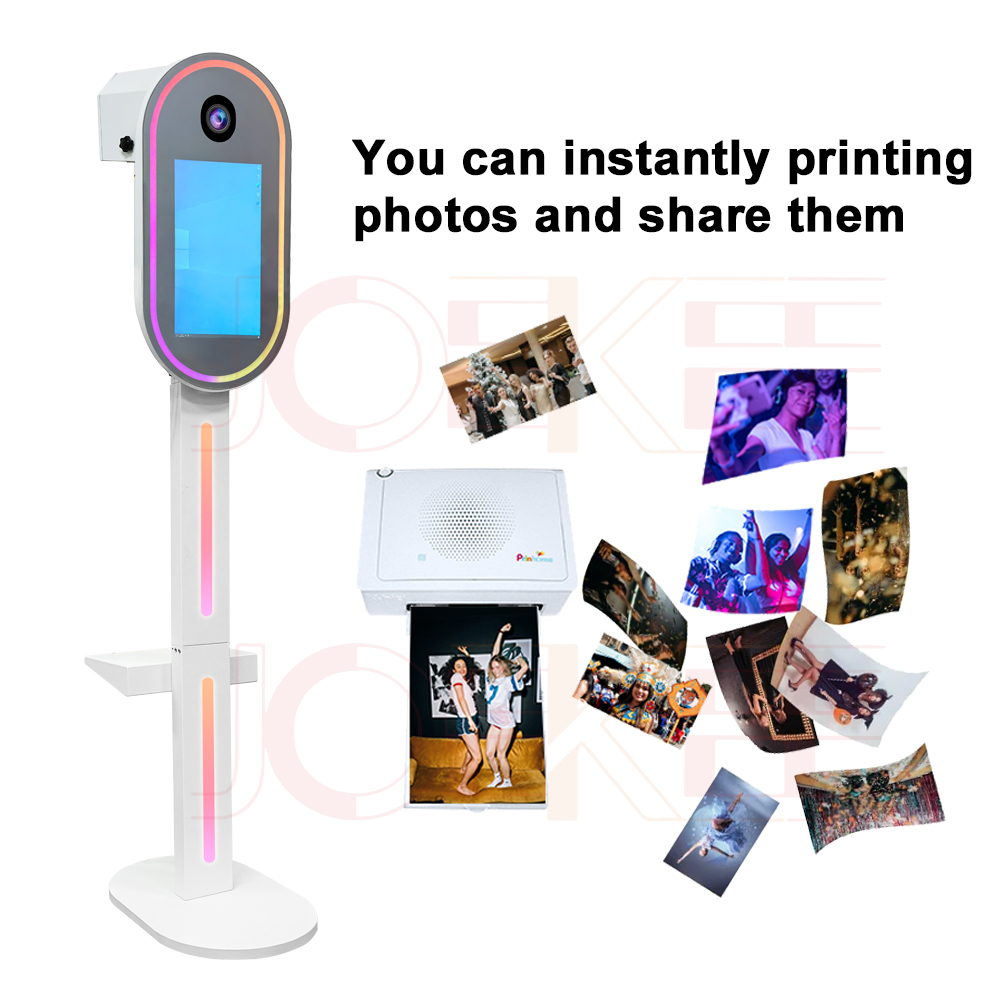 Mirror Photo Booth 15.6 inch LCD Touch Screen Camera Selfie Machine Shell Portable DSLR Photo Booth For Partys Events Weddings. 