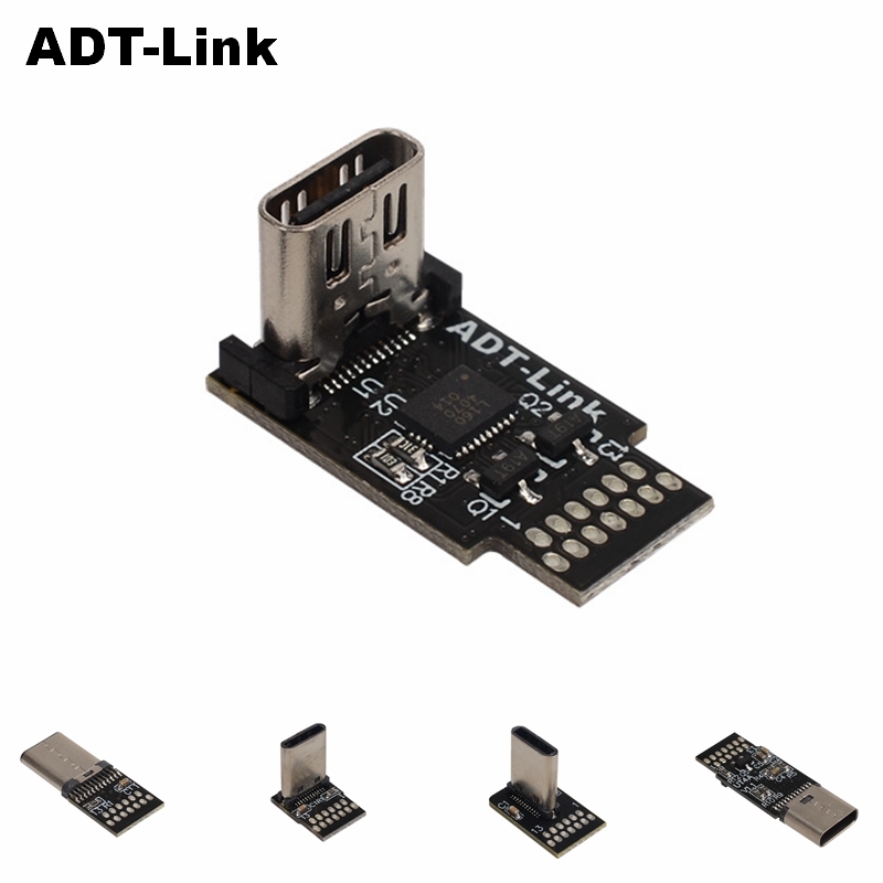 ADT USB 3.1 Type C Connector 13 Pin 20 Pin Female Socket receptacle Through Holes PCB 180 Vertical Shield USB-C 10Gbps & 20Gbps. 