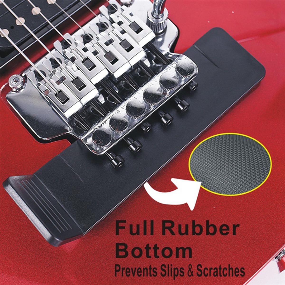 Guitar Floating Tremolo Bridge Guitar Bridge Black Guitar Bridge for Easy Adjustment and Tuning for Faster String Changes