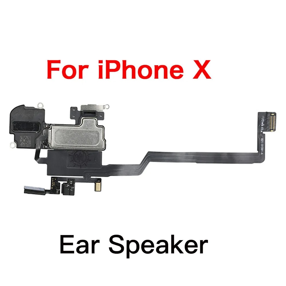 Front Ear Speaker With Flex Cable For iPhone X XR XS 11 Pro Max Top With Bottom Loud Speaker Replacement. 