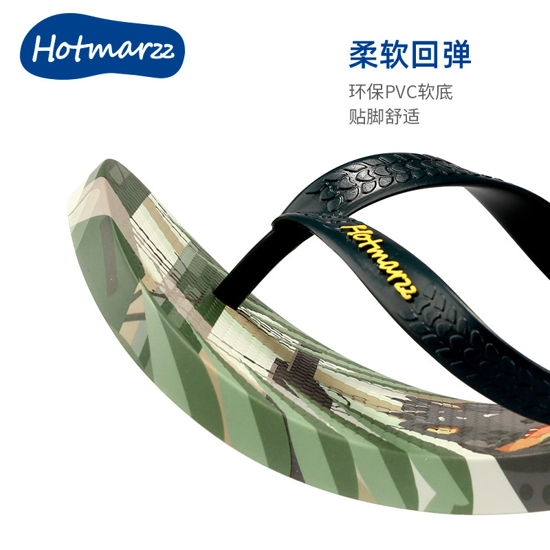 hotmarzz men's new flip-flop slippers new slippers summer seaside. 
