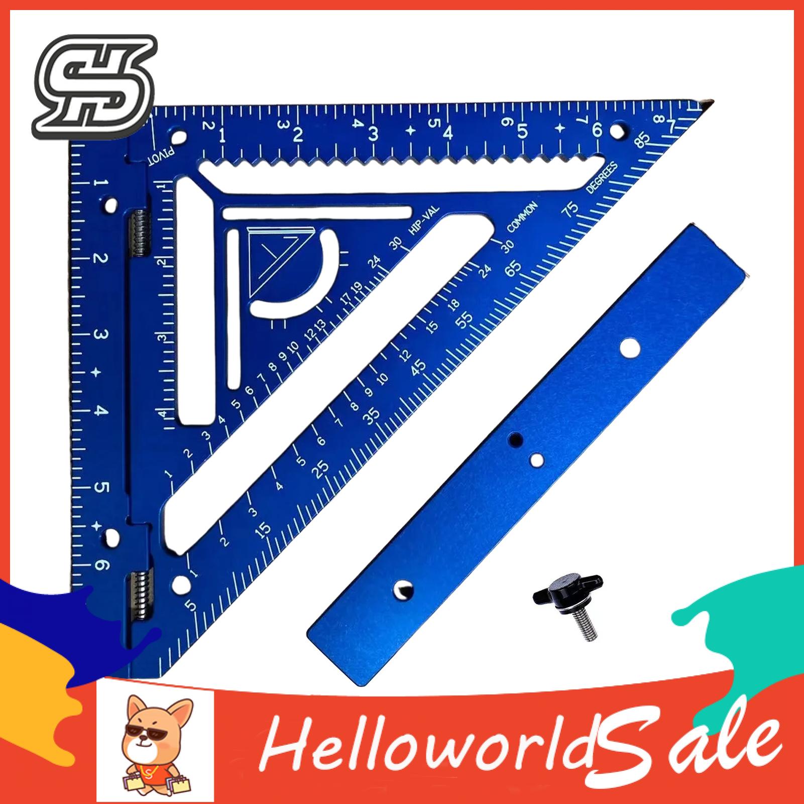 Aluminium Alloy Rafter Square Portable Precision Rafter Square Tool with Level for Carpentry Measuring Ideal for Architects Carpenters Buy. 