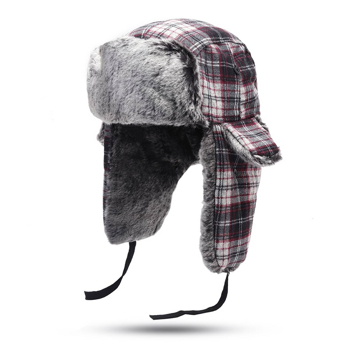 Vogue Plaid Velvet Fashion Earmuffs 