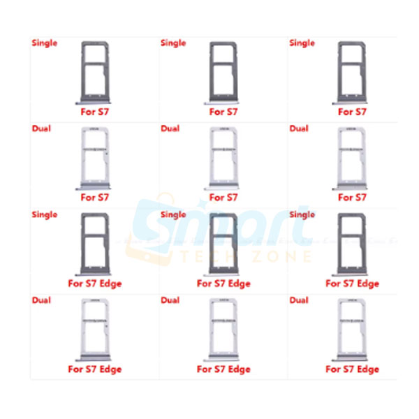 Samsung Galaxy S7/S7 Edge Sim Tray Micro SD Card Slot with Sim Ejector Pin Replacement Part: