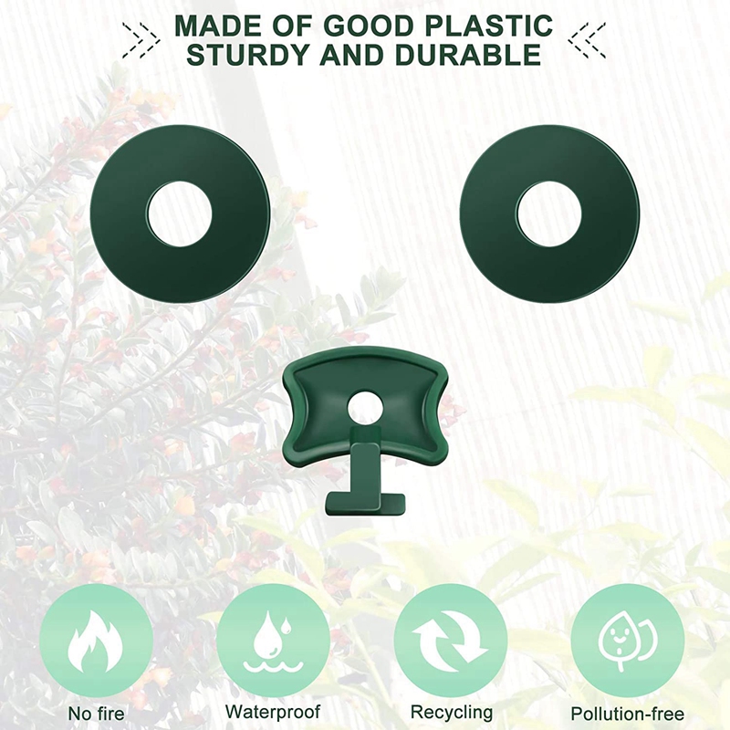 200Pcs Greenhouse Plastic Twist Fixing Clips and Washers for Insulation and Bubble Netting Shading to Greenhouses. 
