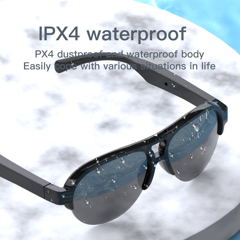 New Smart F08 Bluetooth Glasses Driving Polarized Sunglasses Bone Conduction Smart Glasses With Bluetooth. 