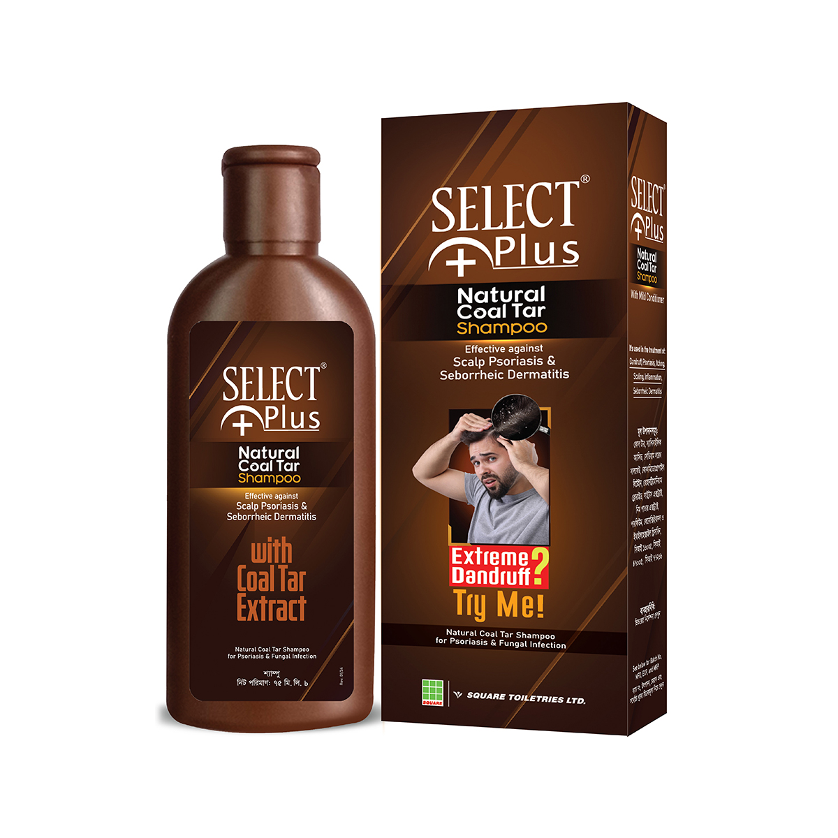 Select Plus Natural Coal Tar Shampoo -75 ml