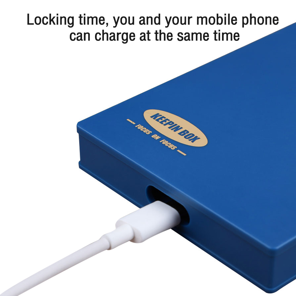 Keepin Box Universal Smartphone Timing Lock Box Portable Student Self-Discipline Cell Locking Case Restrict Mobile Phone Use. 