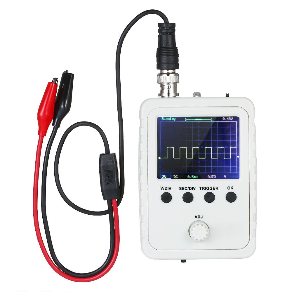 2.4" TFT Digital Oscilloscope Kit with Power Adapter and BNC-Clip Cable Probe DS0150 (Assembled Finished Machine). 