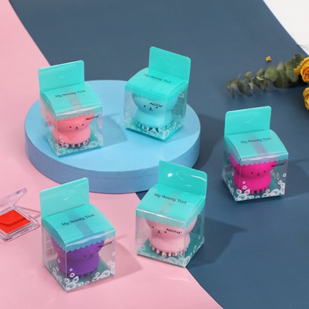 Facial Cleansing Brushes Silicone Cute Octopus Facial Cleanser Pore Cleanser Exfoliator Face Scrub Washing Brush Skin Care Beuty Tools. 