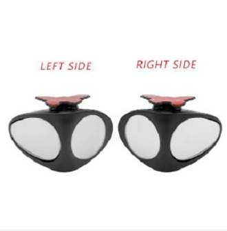 3R 1Pcs Car Mirror HD Convex Mirror Blind Spot Auto Rearview Mirror 360 Degree Wide Angle Vehicle Parking Rimless Mirrors