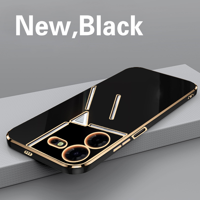 Applicable Tecno Pova 5 Pro 5G Real Machine Shell Opening Color Straight Edge Plating Phone Case Protective Shell. 