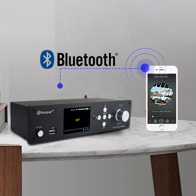 DTS Dolby Digital 5.1 Decoder Digital to Analog Audio Converter HDMI2.0 Switch SPDIF Coaxial Bluetooth5.0 ARC PC-USB Drive Input. 