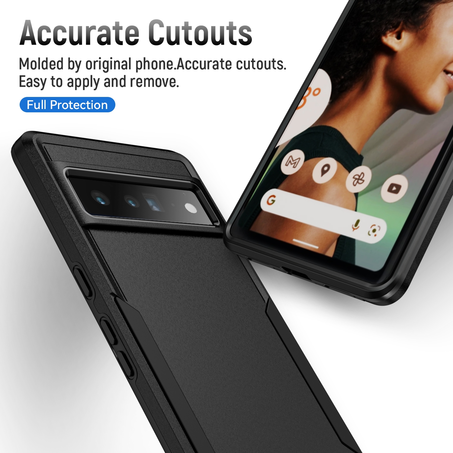 Pioneer Armor Heavy Duty PC + TPU Phone Case For Google Pixel 7 Pro. 