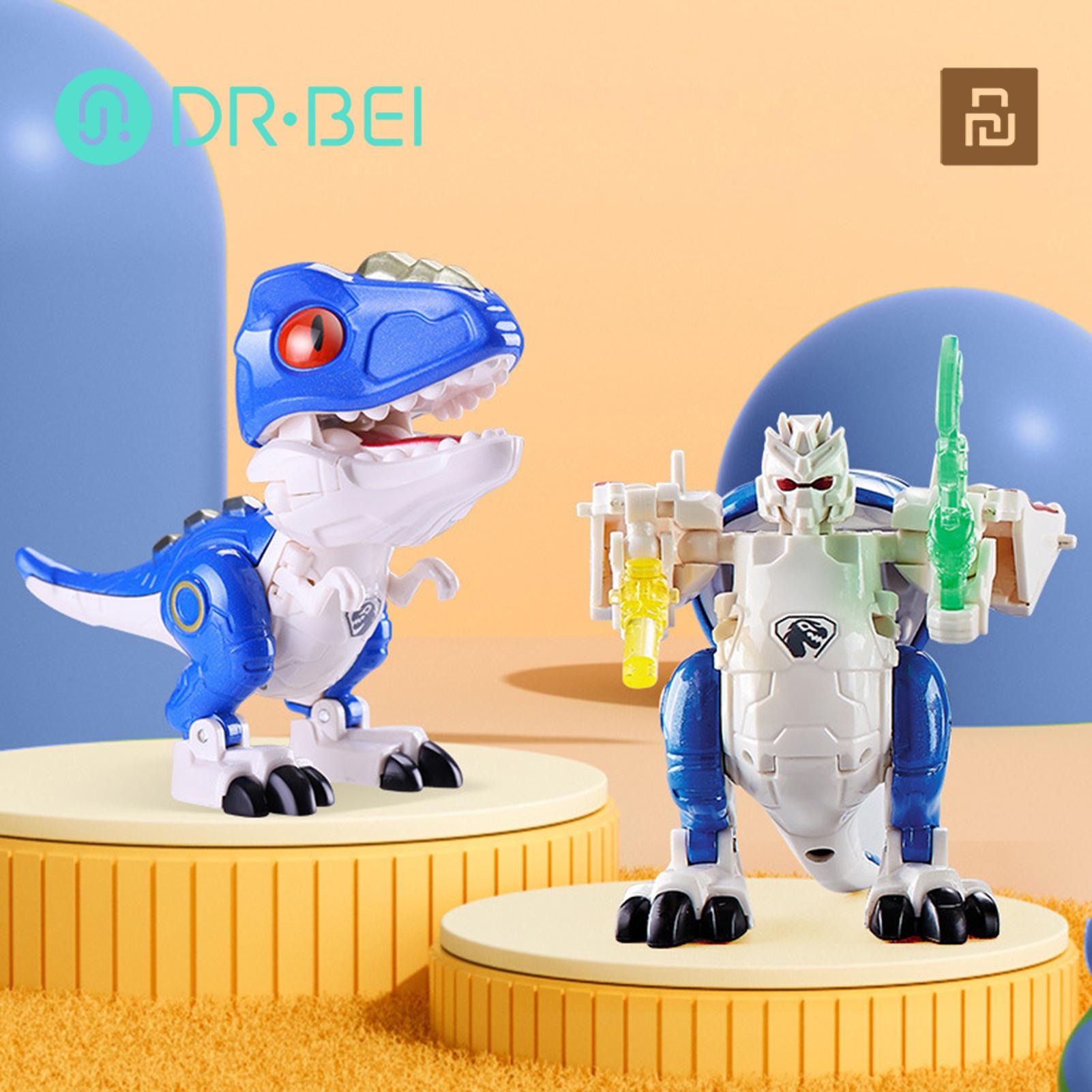 DR BEI Robot Dinosaur Toy Dilophosaurus Simulation Dinosaur Robot Model Toys. 
