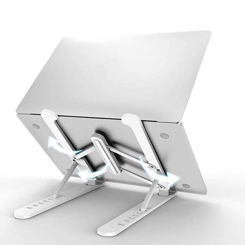 Adjustable Plastic Laptop Stand Portable Foldable Height Adjustable Notebook Computer Stand. 