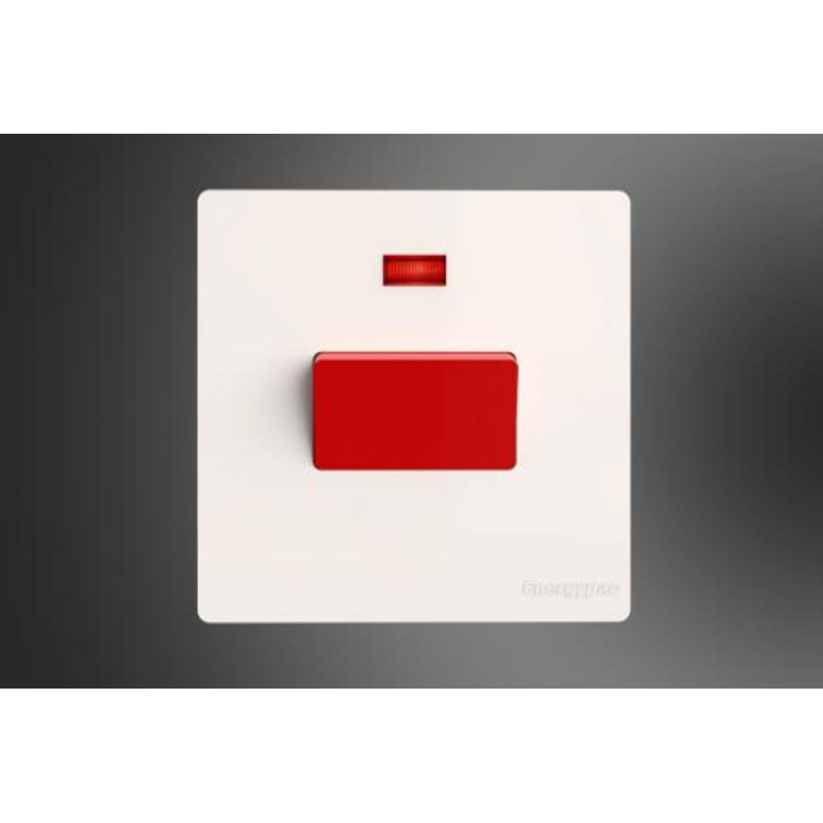 Energypac Venice Series 45A DP Geyser Switch Socket Electrical Wall Power Switch with Indicator