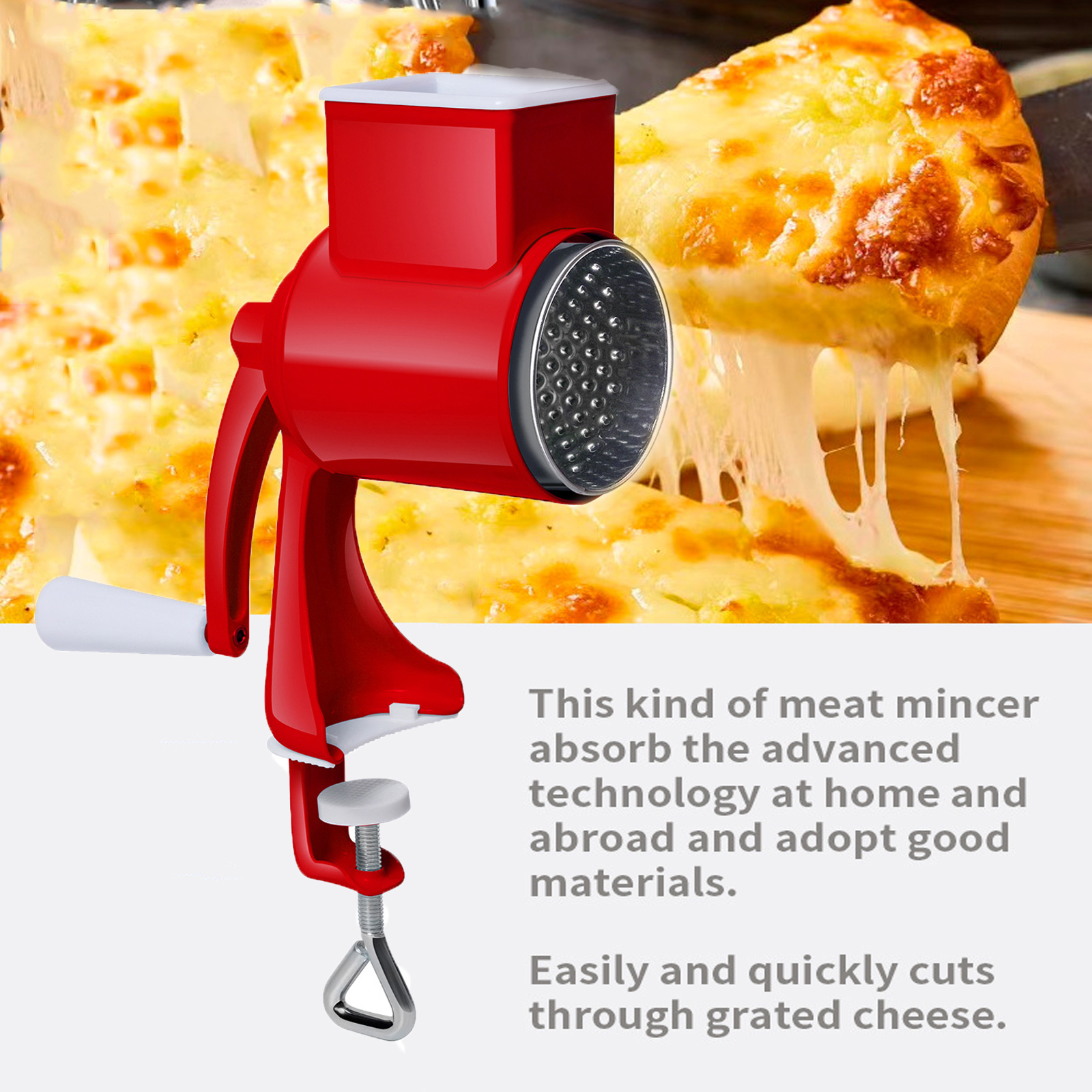GC Nut Chopper Grinder With Hand Crank Peanut Grinding Device Nut Chopper Peanut Grinder Dried Fruit Crusher Multifunctional Manual Nut Grinder For Different Nuts Baking Kitchen. 