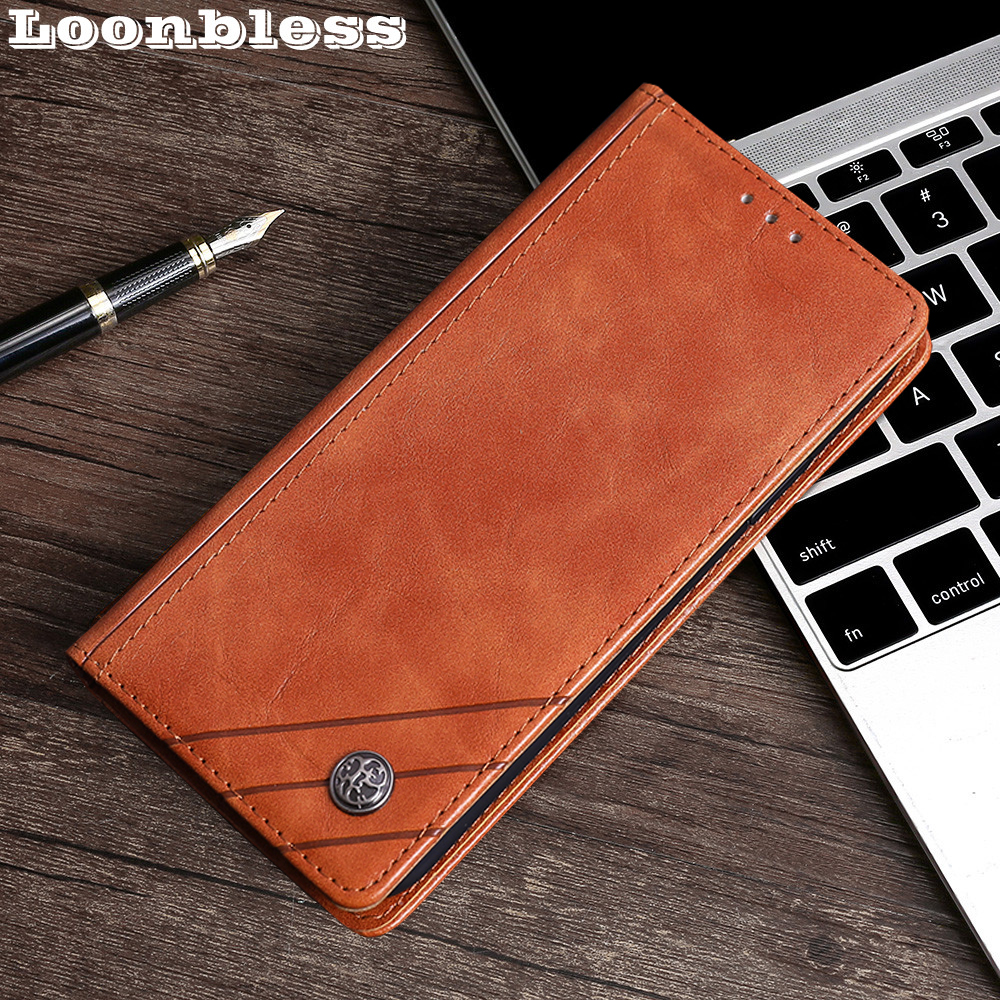 Retro Button Etui For TCL Plex Phone Case Leather Coque For TCL Plex TCLPlex T780H 6.53 2019 Cover Flip Book Skin Fundas Pouch. 