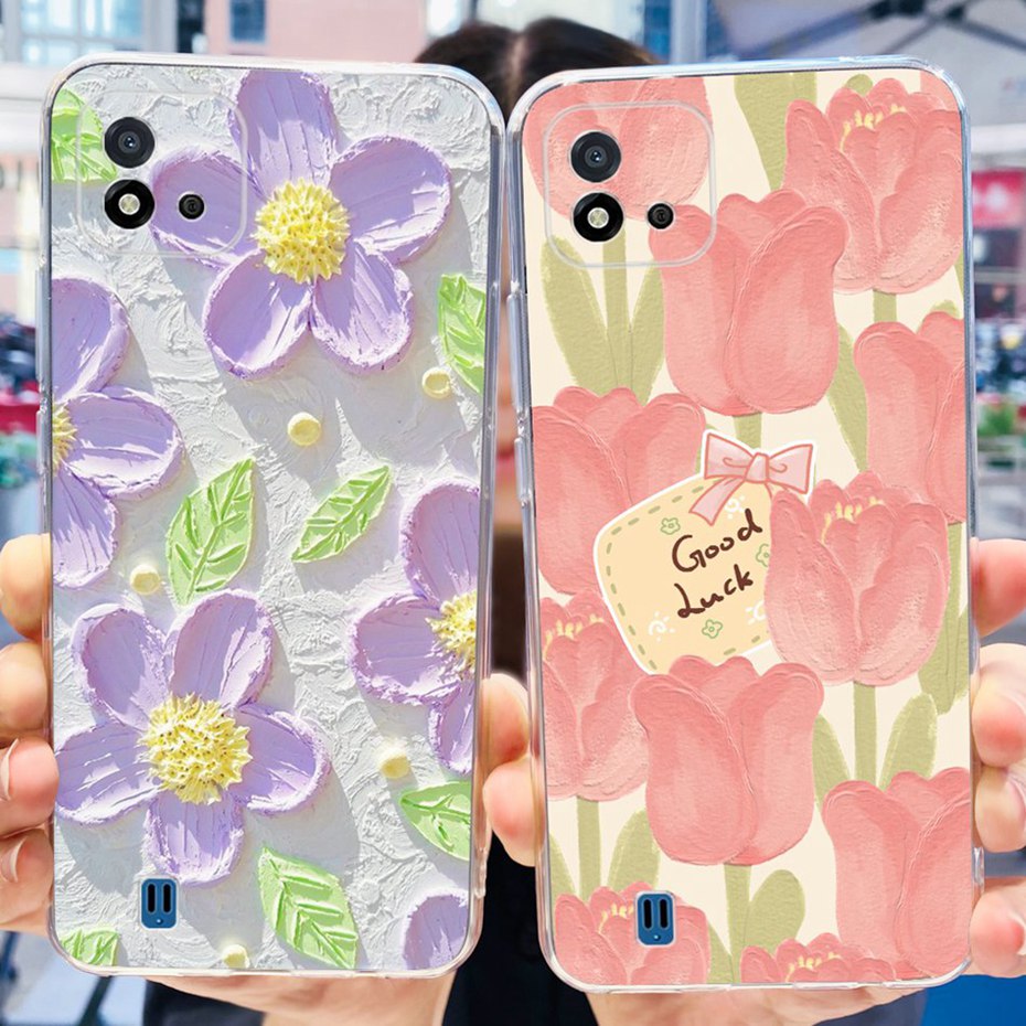 2024 Newest Lovely Case For Realme C11 2021 (RMX3231) / C11 2020 (RMX2185) Soft Silicone TPU Cover For RealmeC11 C 11 Phone Case. 