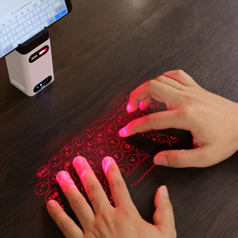 New New Virtual Laser Keyboard Wireless Projector Phone Keyboard For Computer Pad Laptop With Mouse Function. 