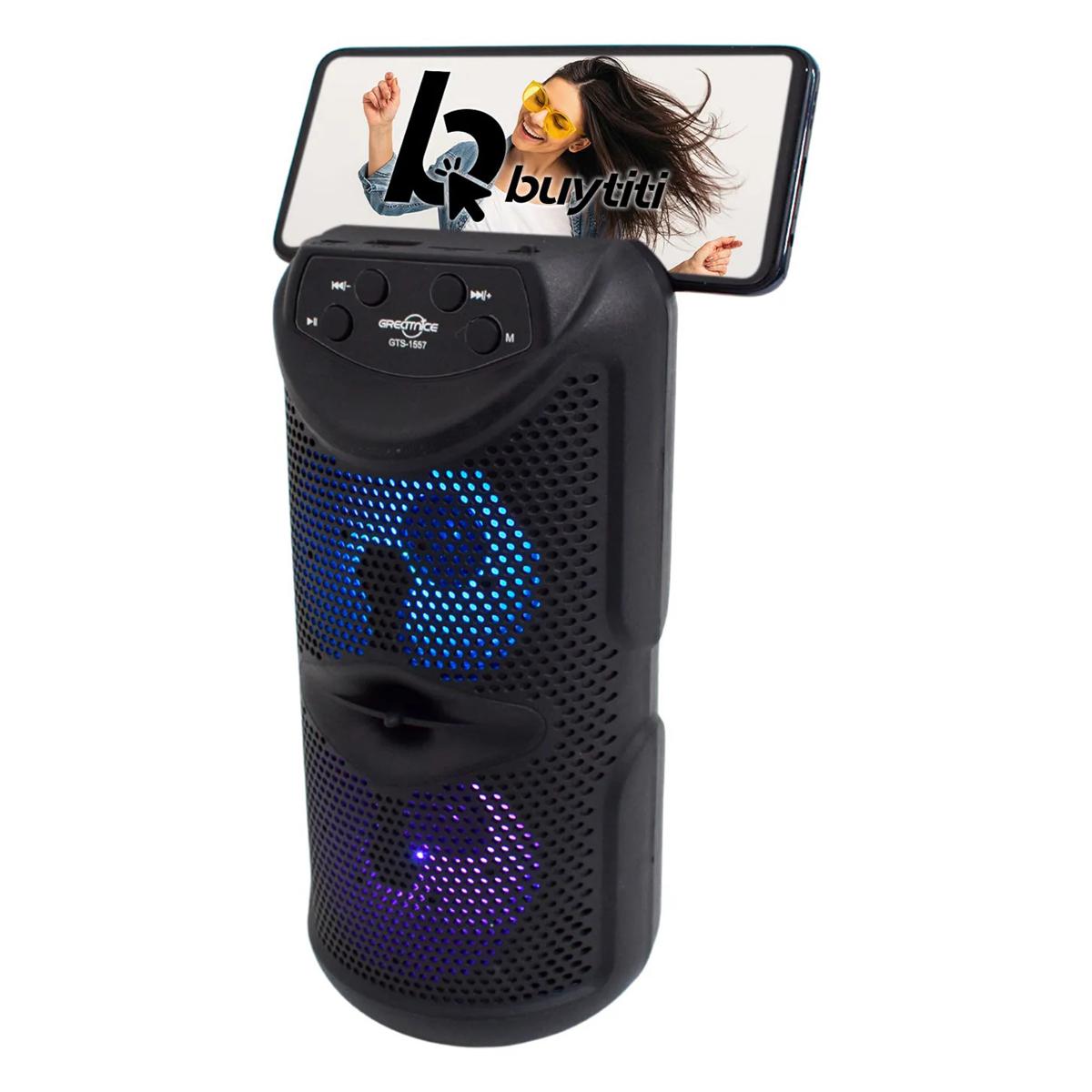 6 Inch Bluetooth speaker / High Bass Bluetooth speaker/ Wireless Bluetooth Rechargeable Speaker EXTRA BASS (FM Function) ( Mobile holdable Funtion). 