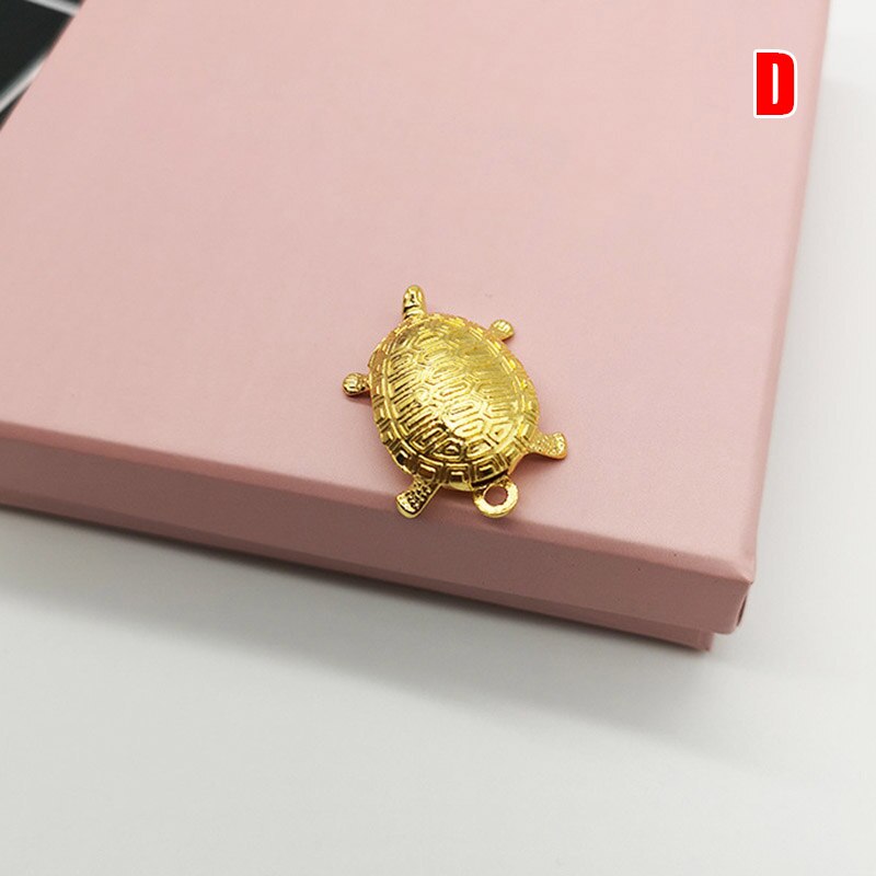 Lucky Small Golden Turtle Key Chain Golden Tortoise Key Rings Car Keychain Bag Pendant H9. 