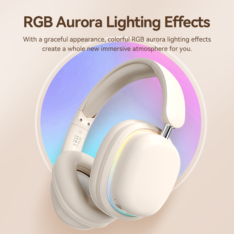 New SY-T3 Head-mounted wireless Bluetooth Luminous headphones detachable long Mic foldable rotating music game headset. 